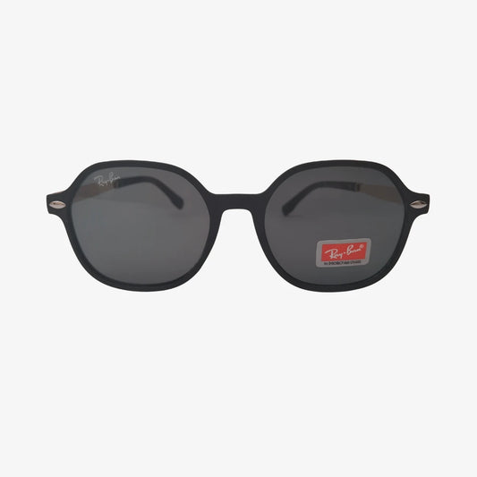 Rayban Thalia sunglasses in black, front view.